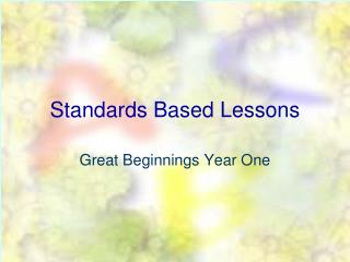 Standards Based Lessons