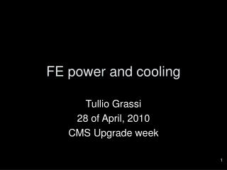 FE power and cooling