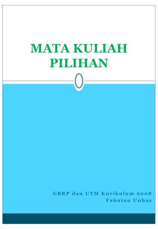 mata kuliah pilihan