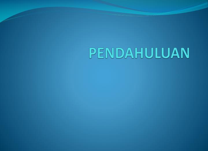 pendahuluan