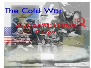 Ch. 20 Cold War &amp; Postwar Changes