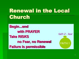 Renewal in the Local Church
