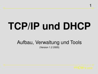 tcp ip und dhcp