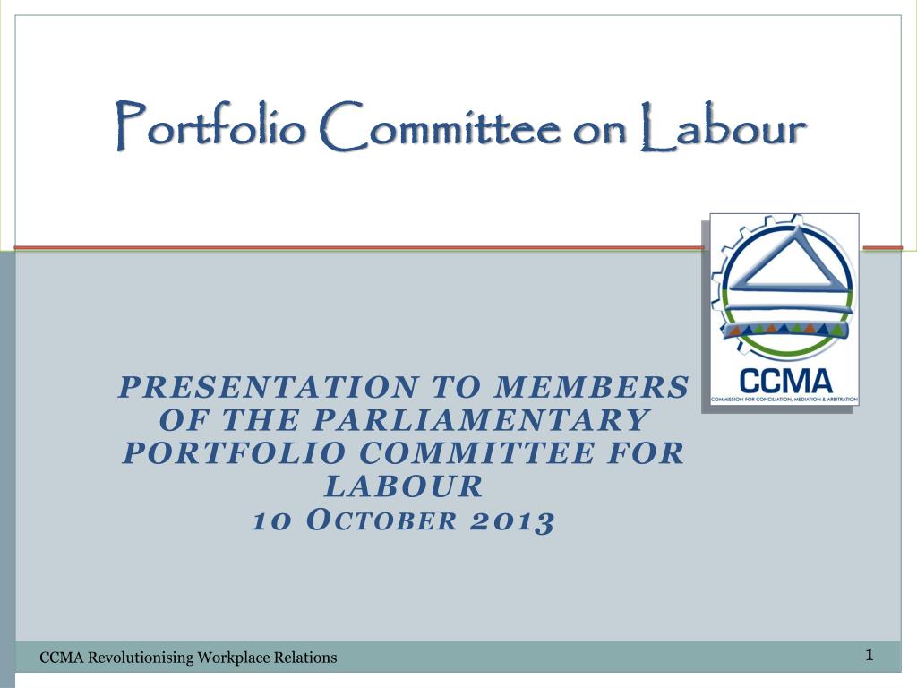 PPT - Portfolio Committee on Labour PowerPoint Presentation, free ...