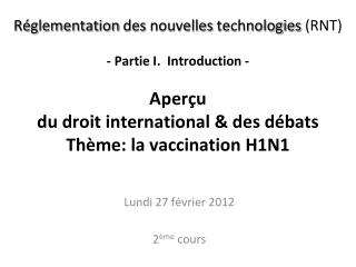 lundi 27 f vrier 2012 2 me cours