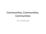 Communities, Communities, Communities - slide 1