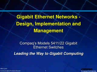 Gigabit Ethernet Networks - Design, Implementation and Management