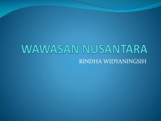 wawasan nusantara