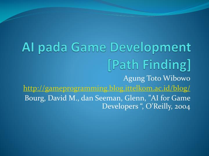 ai pada game development path finding