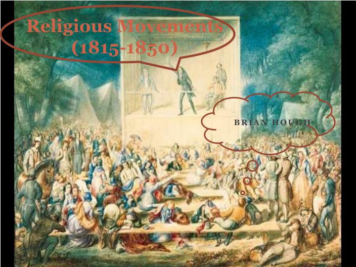 religious movements 1815 1850