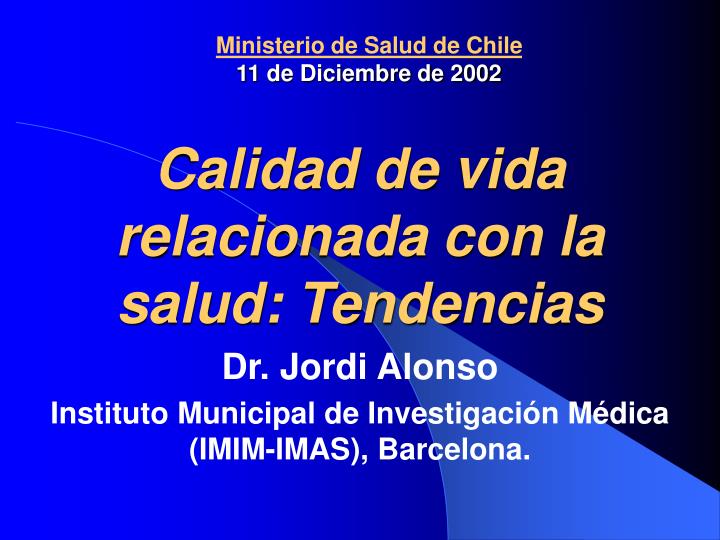 ministerio de salud de chile 11 de diciembre de 2002