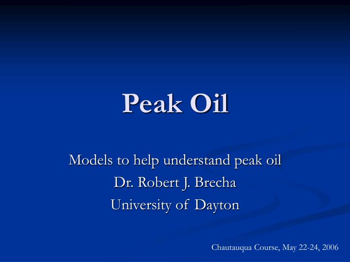 peak oil