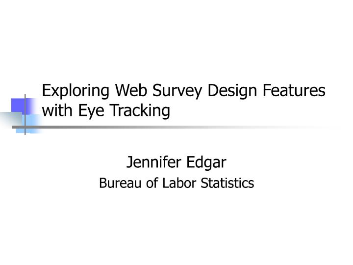 exploring web survey design features with eye tracking