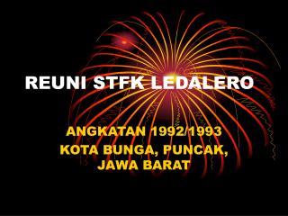 reuni stfk ledalero