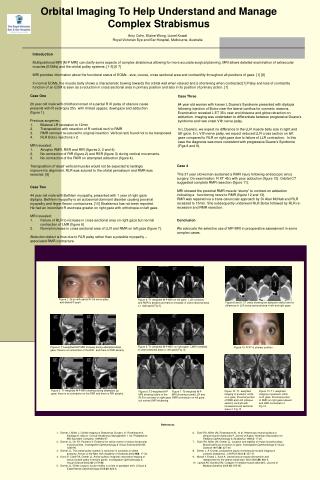 Orbital Imaging To Help Understand and Manage Complex Strabismus