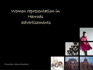Women representation in Harrods advertisements