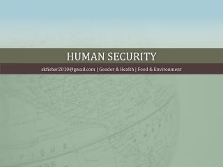 Human security