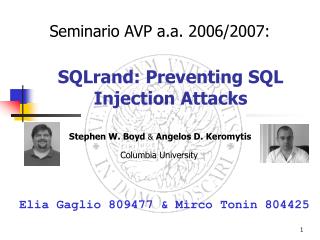 sqlrand preventing sql injection attacks