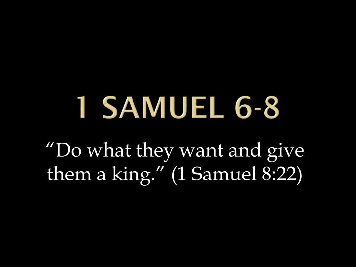 1 samuel 6 8