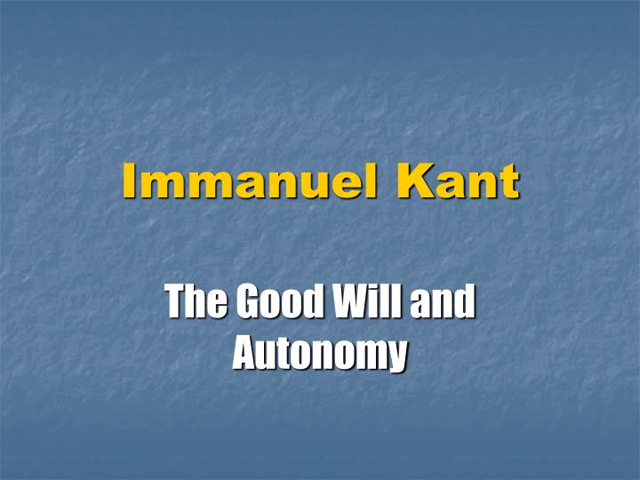 immanuel kant