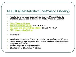 gslib geostatistical software library