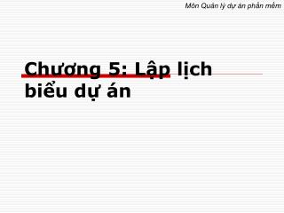 ch ng 5 l p l ch bi u d n