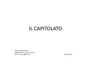 il capitolato