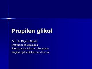 propilen glikol