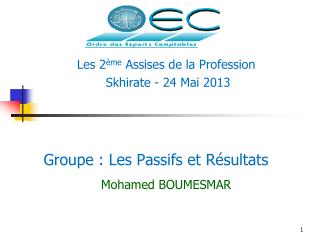 groupe les passifs et r sultats