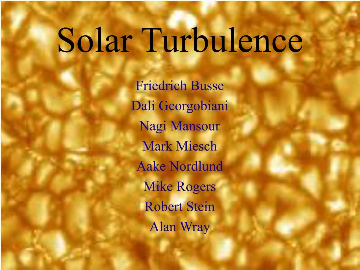 solar turbulence