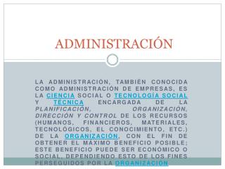 administraci n