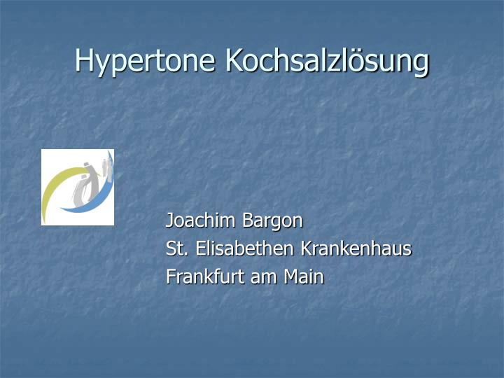 hypertone kochsalzl sung