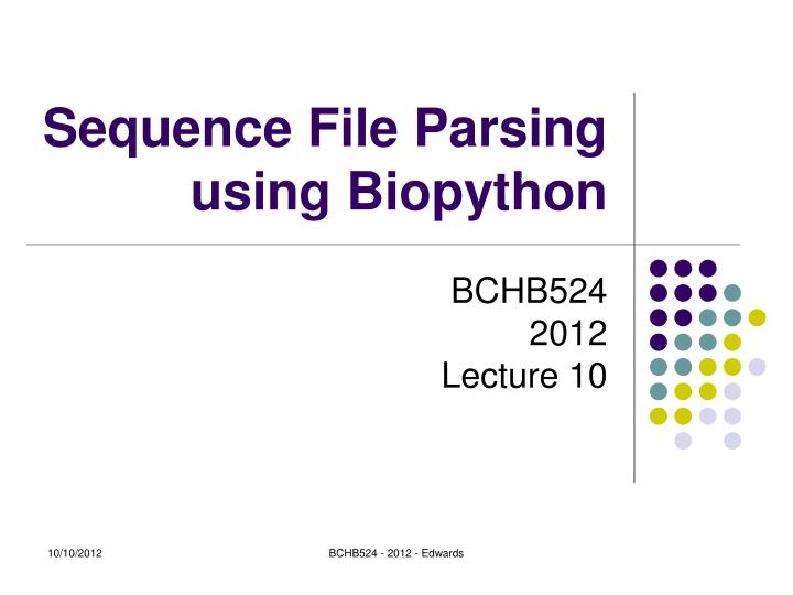 sequence file parsing using biopython