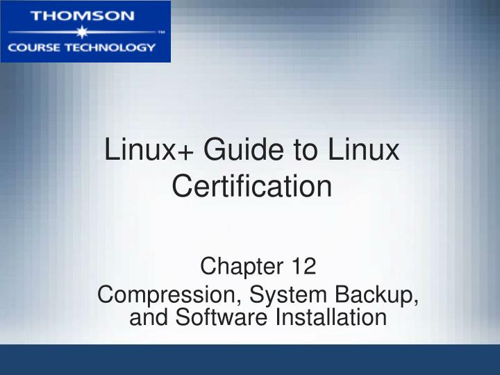 linux guide to linux certification