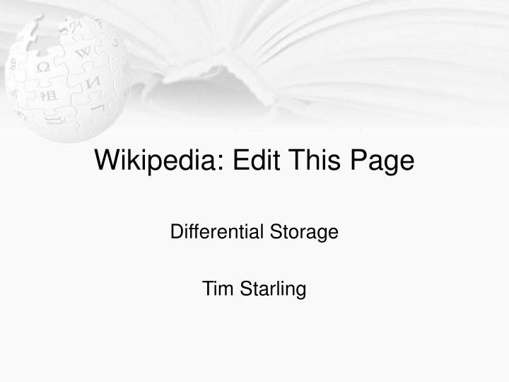 wikipedia edit this page