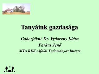 tany ink gazdas ga