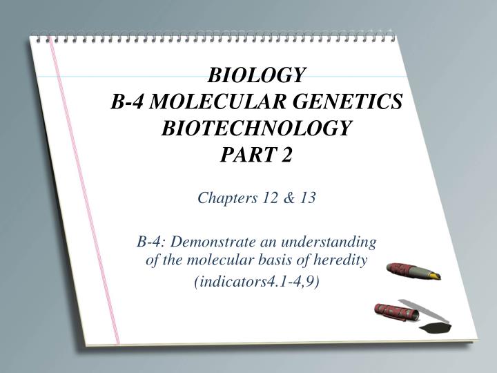 biology b 4 molecular genetics biotechnology part 2