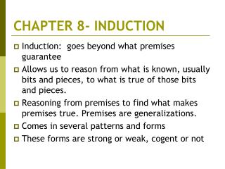 CHAPTER 8- INDUCTION