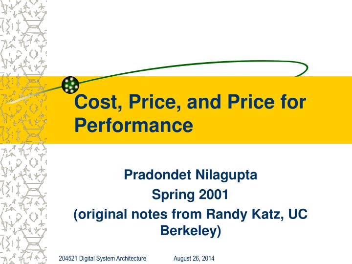 cost price and price for performance