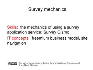 Survey mechanics