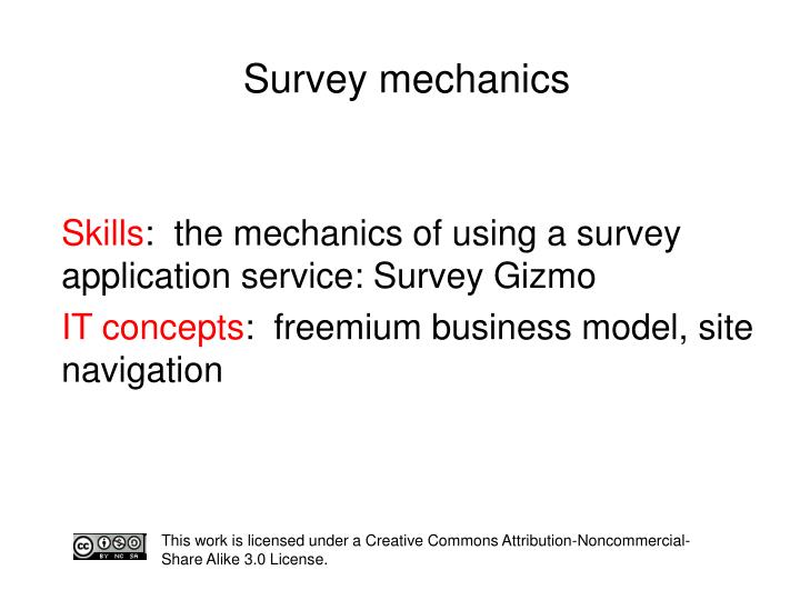 survey mechanics