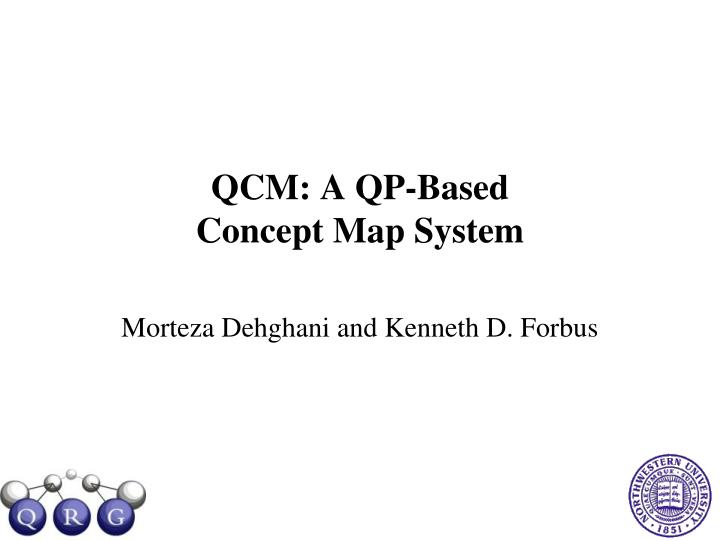 qcm a qp based concept map system