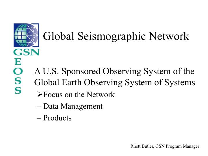 global seismographic network