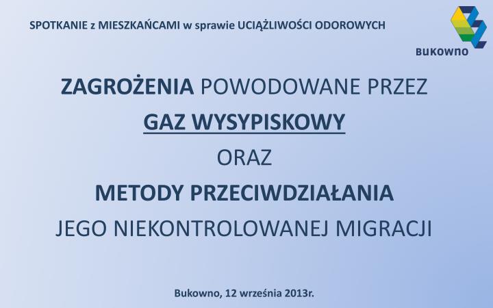 spotkanie z mieszka cami w sprawie uci liwo ci odorowych