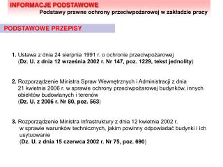 podstawowe przepisy