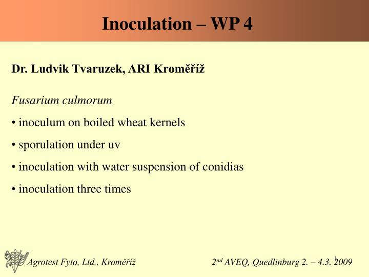 inoculation wp 4