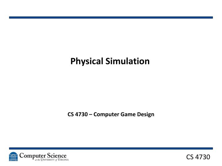 physical simulation