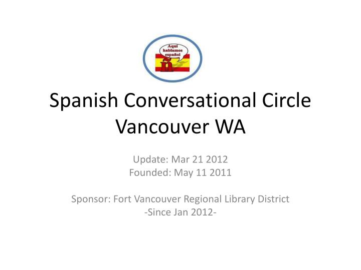 spanish conversational circle vancouver wa