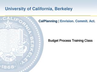 Budget Process Training Class