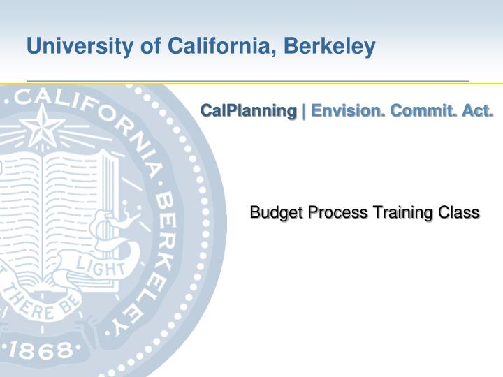 budget process training class